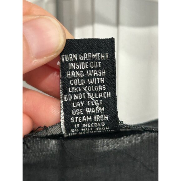 Club Z Collection Beaded V-Neck Tunic Top Black Sz Large 3/4 Sleeve Embellished - Picture 7 of 9